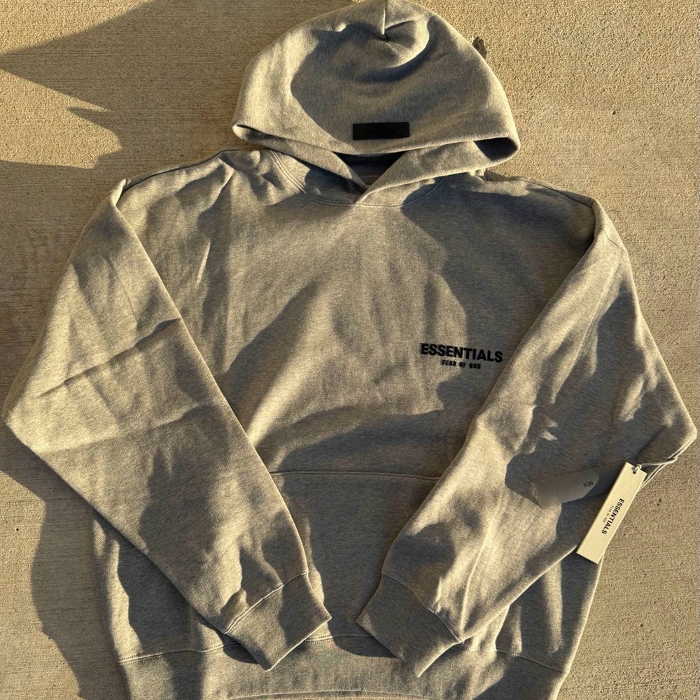 Essentials " Dark Oatmeal" Pullover Hoodie